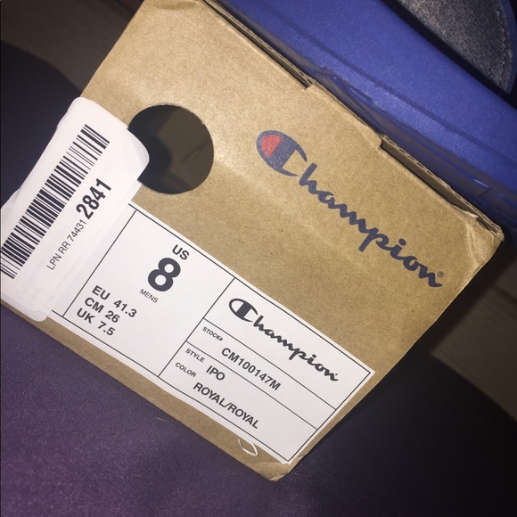 Champion Men's IPO Slides, Royal - Picture 5 of 6